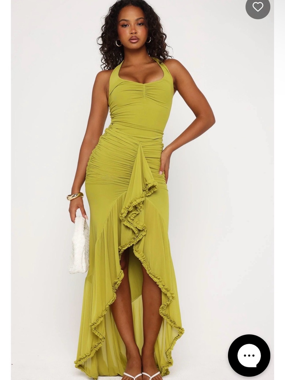 White Fox Halter Dress